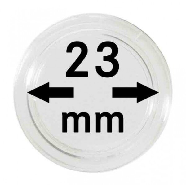 Münzenkapseln Lindner 23 mm 10er Pack
