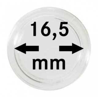 Münzenkapseln Lindner 16,5 mm 10er Pack