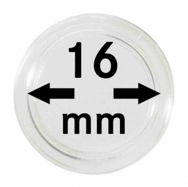 M&uuml;nzenkapseln Lindner 16 mm 10er Pack