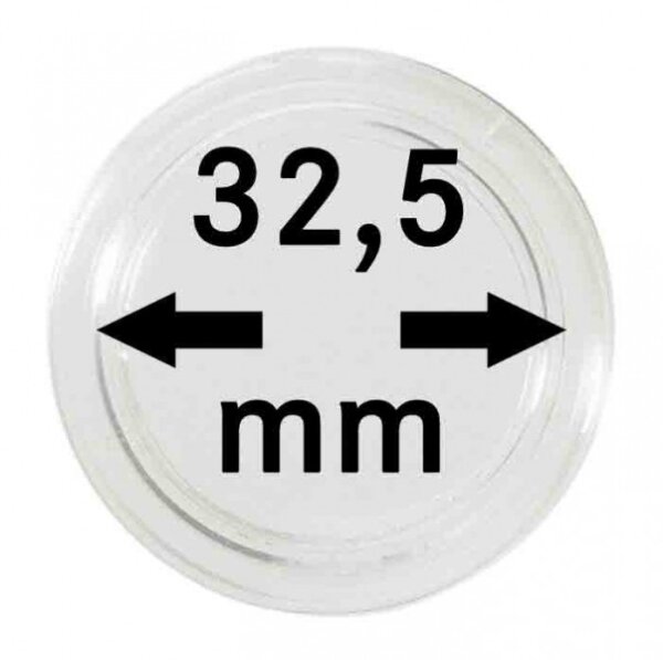 M&uuml;nzenkapseln Lindner 32,5mm 10er Pack - Original PP-Kapsel