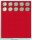 Lindner Münzenbox 2535 - rund - Standard / rote Einlage