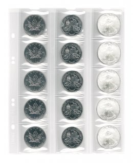MÂ�ünzenblätter MU 15 - 5er Pack - schwarz