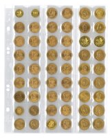 Lindner Münzenblätter MU54 - 5er Pack - schwarz