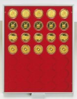 Lindner Münzenbox 2935 - rund - Rauchglas /...