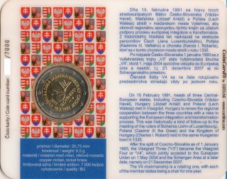 Slowakei 2 Euro - 2011 - Visegrad Abkommen Coincard*