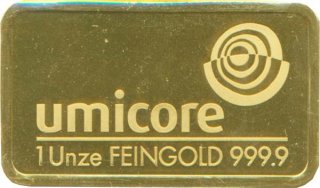 Goldbarren - Umicore 1 Oz