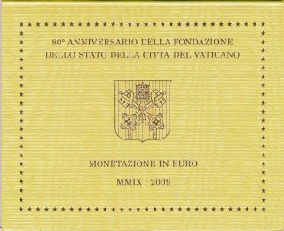 Vatikan KMS 2009 Benedikt XVI verpackt im Folder*