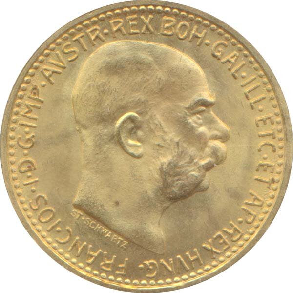 &Ouml;sterreich - 10 Kronen 1912 Gold