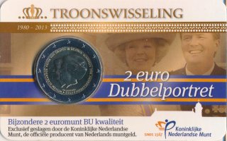 Niederlande 2 Euro 2013 - Thronwechsel in Coincard*