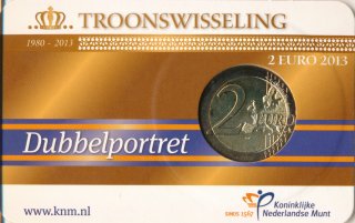 Niederlande 2 Euro 2013 - Thronwechsel in Coincard*