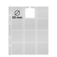 Lindner Münzenblätter MU12 - 5er Pack - schwarz