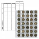 Münzenblätter MU 35 - 5er Pack - schwarz