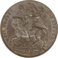 Sachsen Siegestaler 1871 Johann Silber*