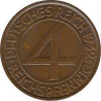 Deutsches Reich 4 Pfennig 1932 A*