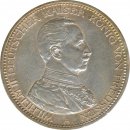 Preussen 5 Mark 1914 A Wilhelm II in Uniform Silber*