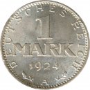 Deutsches Reich 1 Mark 1924 A J. 311 Silber*