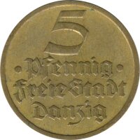 Freie Stadt Danzig 5 Pfennig 1932*