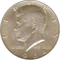 USA Half Dollar 1964 D John F. Kennedy Silber*
