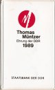 DDR Satz aus 2x 5 Mark 1989 A Thomas M�ntzer...