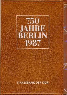 DDR Satz aus 4x 5 Mark 1987 A 750 Jahre Berlin verschweisst im orig. Etui*