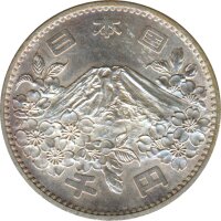 Japan 1.000 Yen 1964 Olympiade in Tokyo Silber*