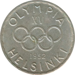 Finnland 500 Markkaa 1952 H Olympiade in Helsinki Silber*