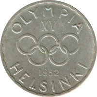 Finnland 500 Markkaa 1952 H Olympiade in Helsinki Silber*