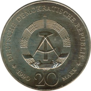 DDR 20 Mark 1990 A Brandenburger Tor*