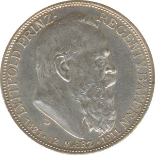 Bayern 2 Mark 1911 D 90. Geburtstag von Prinzregent...