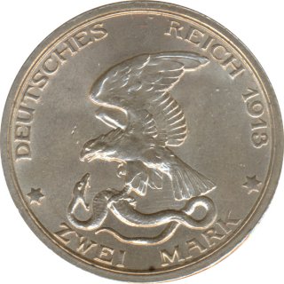 Preussen 2 Mark 1913 100 Jahre Sieg ber Napoleon Silber*
