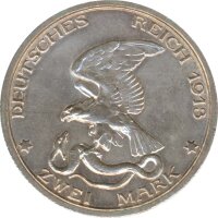 Preussen 2 Mark 1913 100 Jahre Sieg &uuml;ber Napoleon Silber*