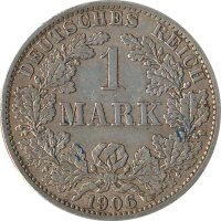 Deutsches Reich 1 Mark 1906 A Silber*