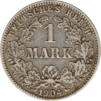 Deutsches Reich 1 Mark 1904 J Silber*