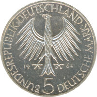 BRD 5 DM 1964 J Johann Gottlieb Fichte Silber*