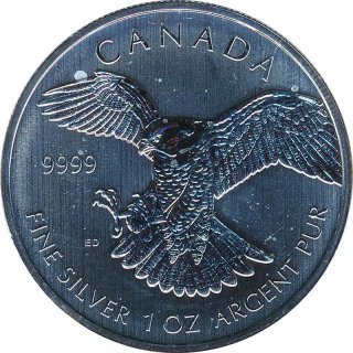Kanada 2014 - Wanderfalke 1 Oz Silber*