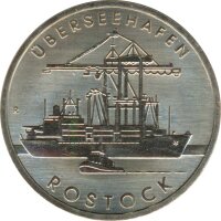 DDR 5 Mark 1988 A Überseehafen in Rostock*