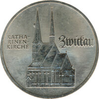 DDR 5 Mark 1989 A Katharinenkirche in Zwickau*