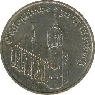 DDR 5 Mark 1983 A Schlosskirche zu Wittenberg*