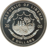 Liberia 5 Dollars 2000 Sommer Olympiade in Sydney*
