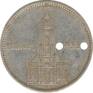 Drittes Reich 5 Mark 1934 A Garnisonskirche mit Datum...