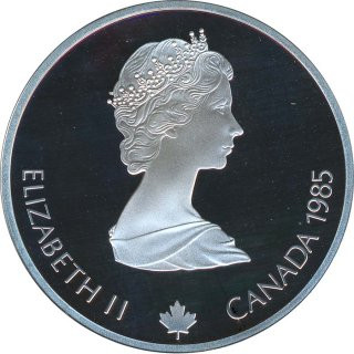 Kanada 20 Dollar 1985 PP Olympiade 1988 in Calgary - Eisschnellauf Silber*