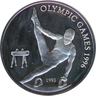 Samoa 10 Tala 1993 PP Olympiade 1996 in Atlanta - Barrenturnen Silber*
