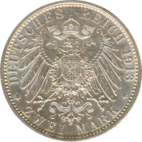 Preussen 2 Mark 1913 25. Regierungsjubil&auml;um Silber*