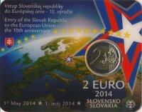 Slowakei 2 Euro - 2014 - 10 Jahre EU-Beitritt Coincard*