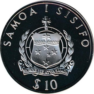 Samoa 10 Tala 1992 PP Olympiade 1992 in Barcelona - Hammerwurf Silber*